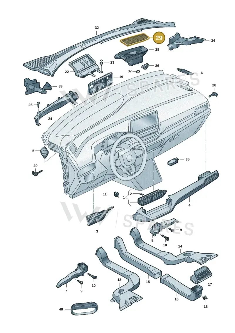 1EC819060A — Volkswagen ID.4 Pro (2020-2023) diagram 11a819300, position 29