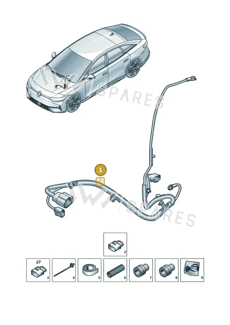 1EC971111 — Volkswagen ID.7 Limousine Pro (2023-) diagram 14b971700, position 1