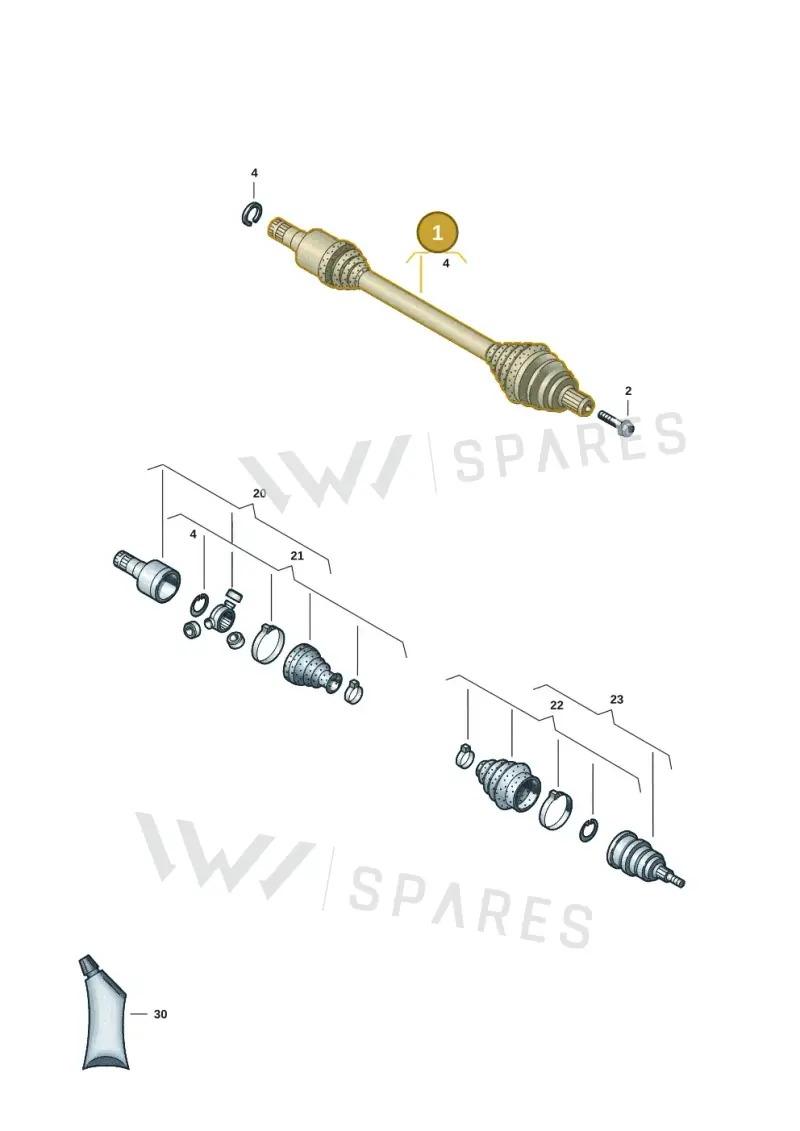 1ED407271B — SEAT CUPRA Tavascan (2023-) diagram 11a407020, position 1