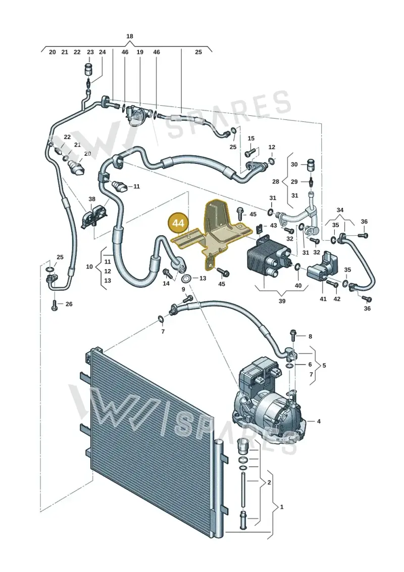 1ED816087 — Volkswagen ID.UNYX (2024-) diagram 10a260401, position 44