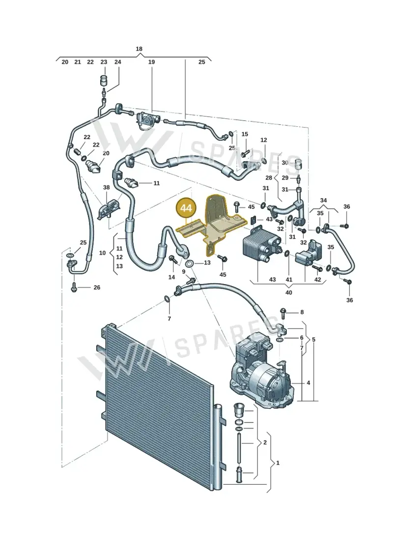 1ED816087 — Audi Q5 e-tron (2021-) diagram 12d260400, position 44