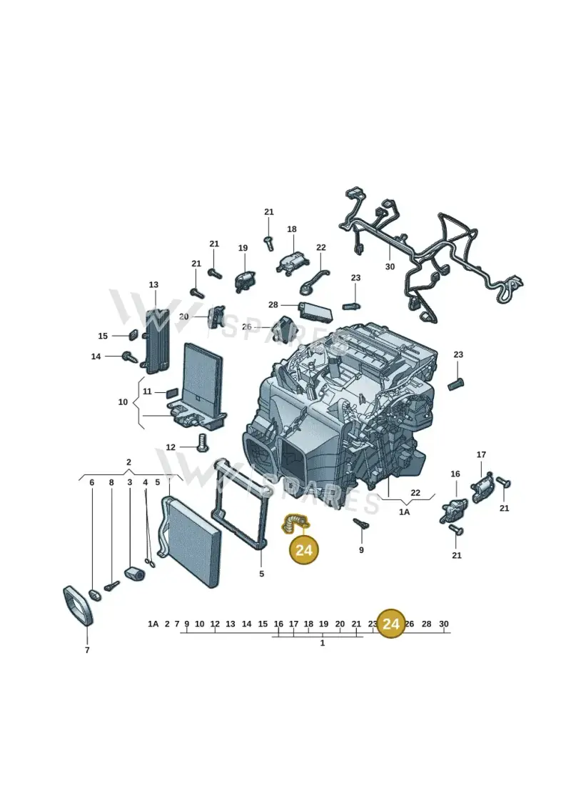 1ED820127A — Volkswagen Aero saloon (2023-) diagram 11d820200, position 24