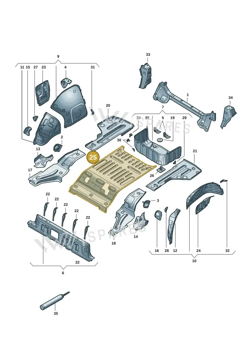 1EE802063 — Volkswagen ID.7 Limousine Pro (2023-) diagram 14b803350, position 25