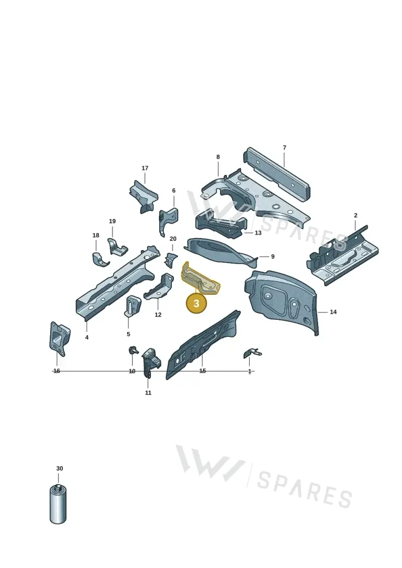 1EE802747 — Volkswagen ID.7 Limousine Pro (2023-) diagram 14b803000, position 3