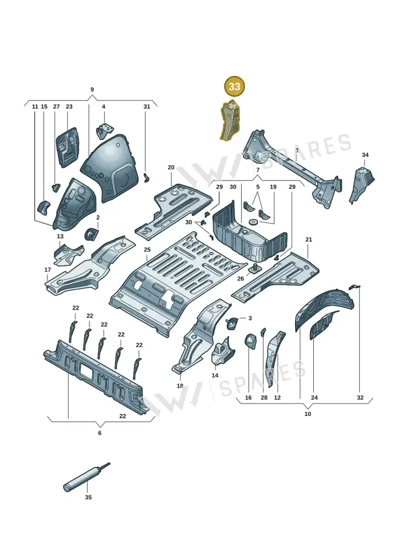 1EE802952 — Volkswagen ID.7 Limousine Pro (2023-) diagram 14b803350, position 33