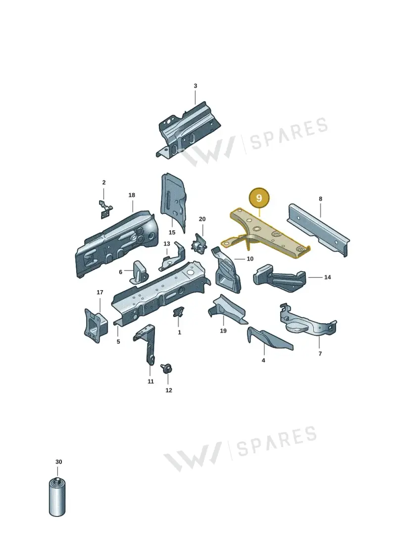 1EE803352 — Volkswagen ID.7 Limousine Pro (2023-) diagram 14b803001, position 9