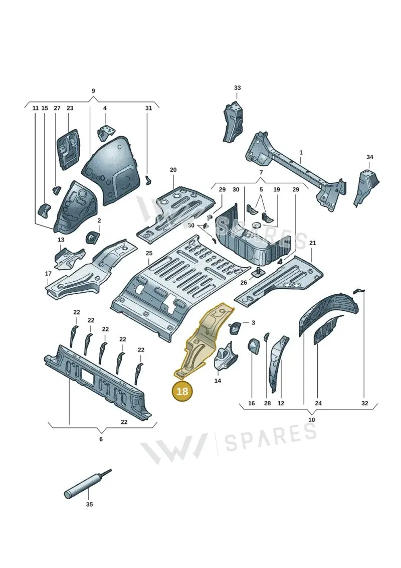 1EE804789 — Volkswagen ID.7 Limousine Pro (2023-) diagram 14b803350, position 18