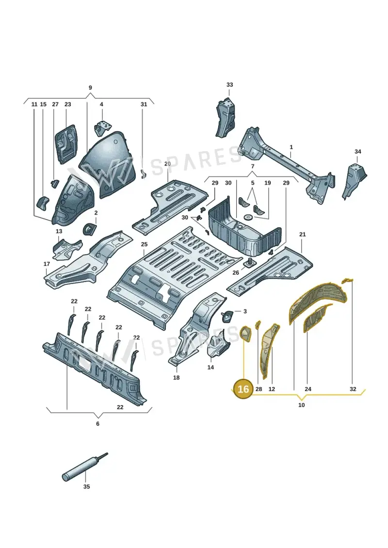 1EE805233 — Volkswagen ID.7 Limousine Pro (2023-) diagram 14b803350, position 16