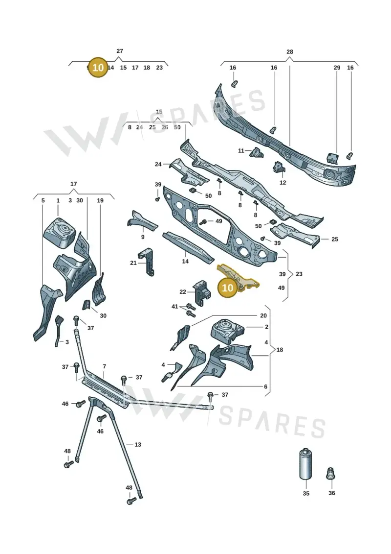 1EE805397 — Volkswagen ID.7 Limousine Pro (2023-) diagram 14b805200, position 10