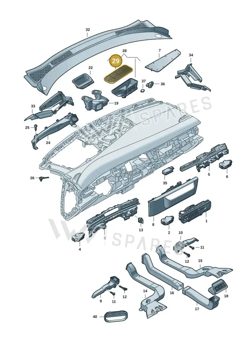 1EE819060 — Volkswagen ID.7 Limousine Pro (2023-) diagram 14b819300, position 29
