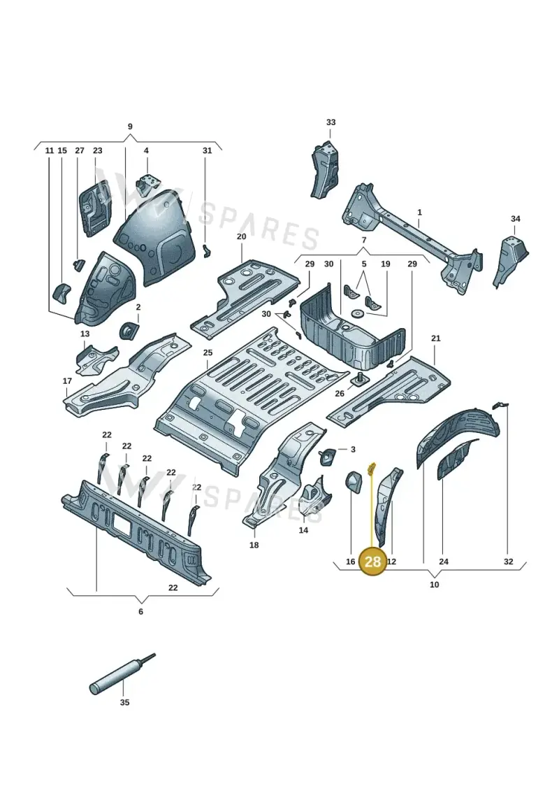 1EE868742 — Volkswagen ID.7 Limousine Pro (2023-) diagram 14b803350, position 28