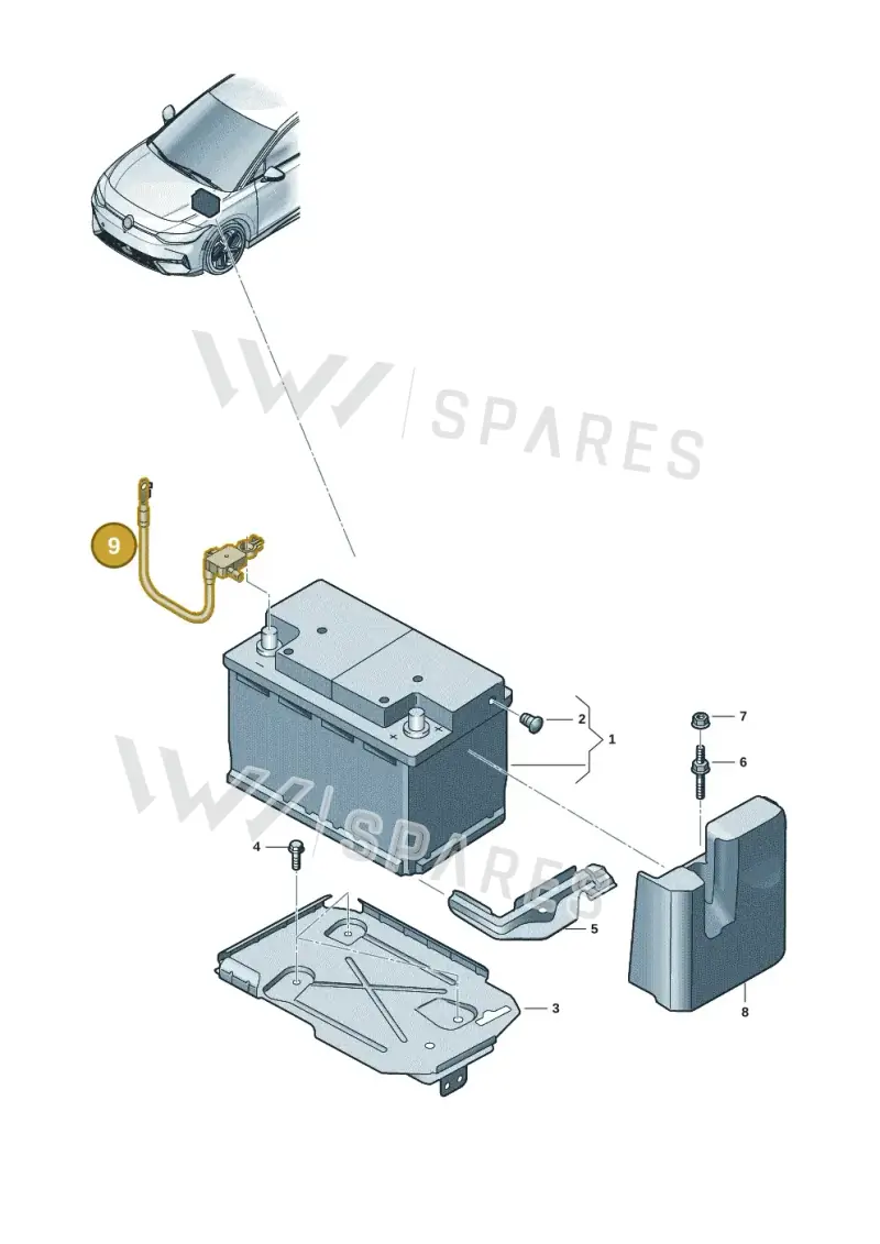 1EE915181 — Volkswagen ID.7 (2023-2025) diagram 14b915000, position 9