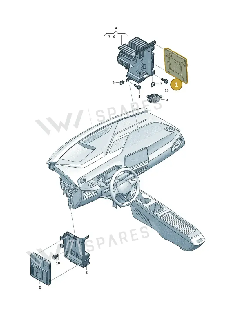 1EE937012B — Skoda Enyaq (2020-2021) diagram 10a937050, position 1
