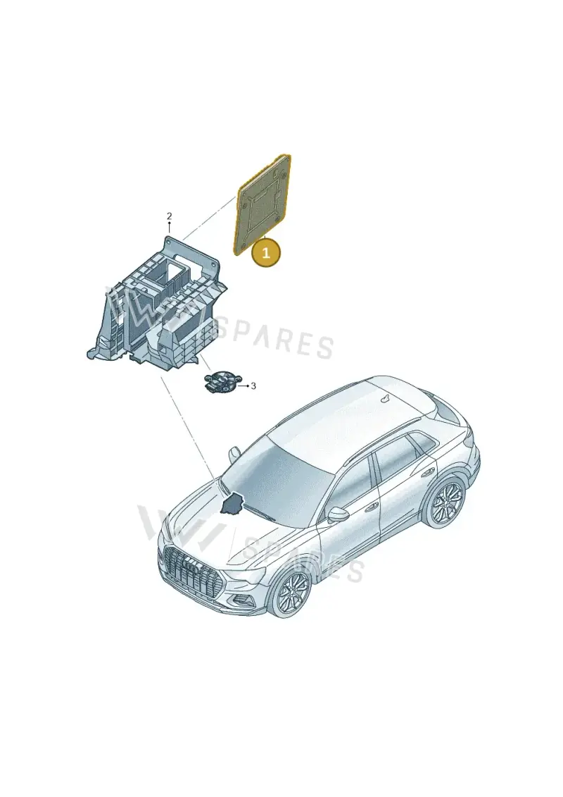 1EE937012B — Audi Q4 Sportback (2021-2025) diagram 89a907000, position 1