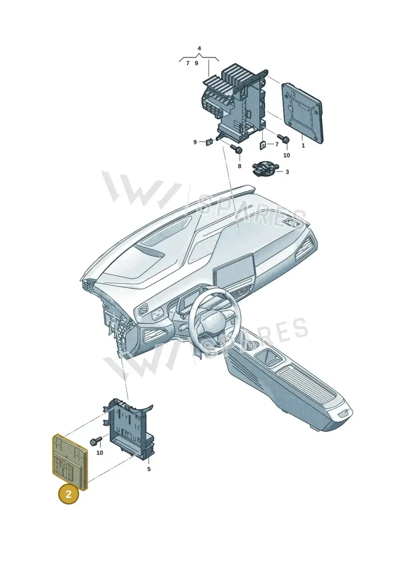 1EE937086A — Skoda Enyaq (2020-2021) diagram 10a937050, position 2