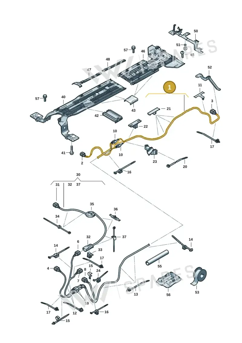 1EE971398C — Volkswagen ID.7 (2023-2025) diagram 14b970100, position 1