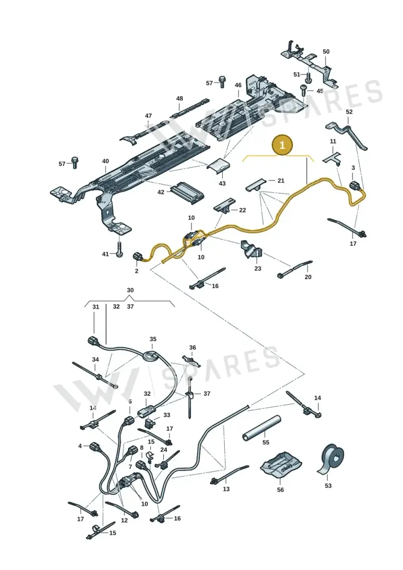 1EE971398M — Volkswagen ID.7 (2023-2025) diagram 14b970100, position 1