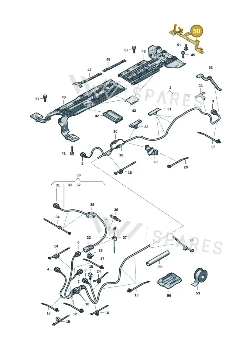 1EE971844 — Volkswagen ID.7 (2023-2025) diagram 14b970100, position 50