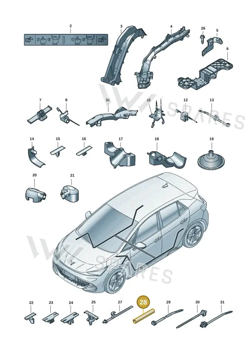 1GM972913B — SEAT CUPRA Born (2021-) diagram 10s972001, position 28