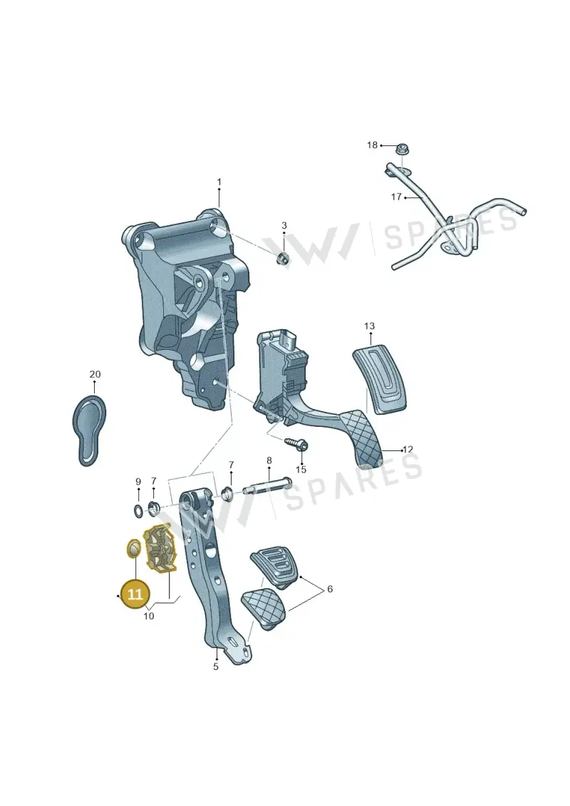1H0721179 — Volkswagen ID.7 Limousine Pro (2023-) diagram 837721600, position 11