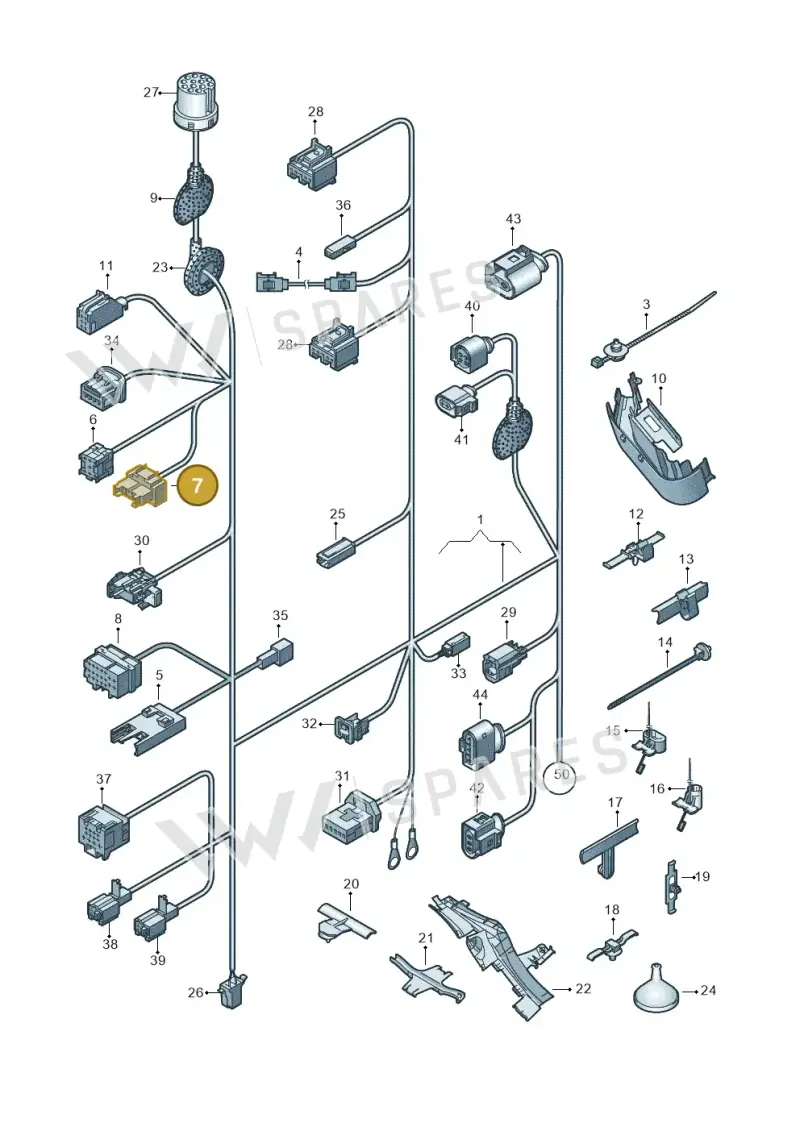 1H0937530 — Volkswagen Passat CC (2011-2016) diagram 460972010, position 7
