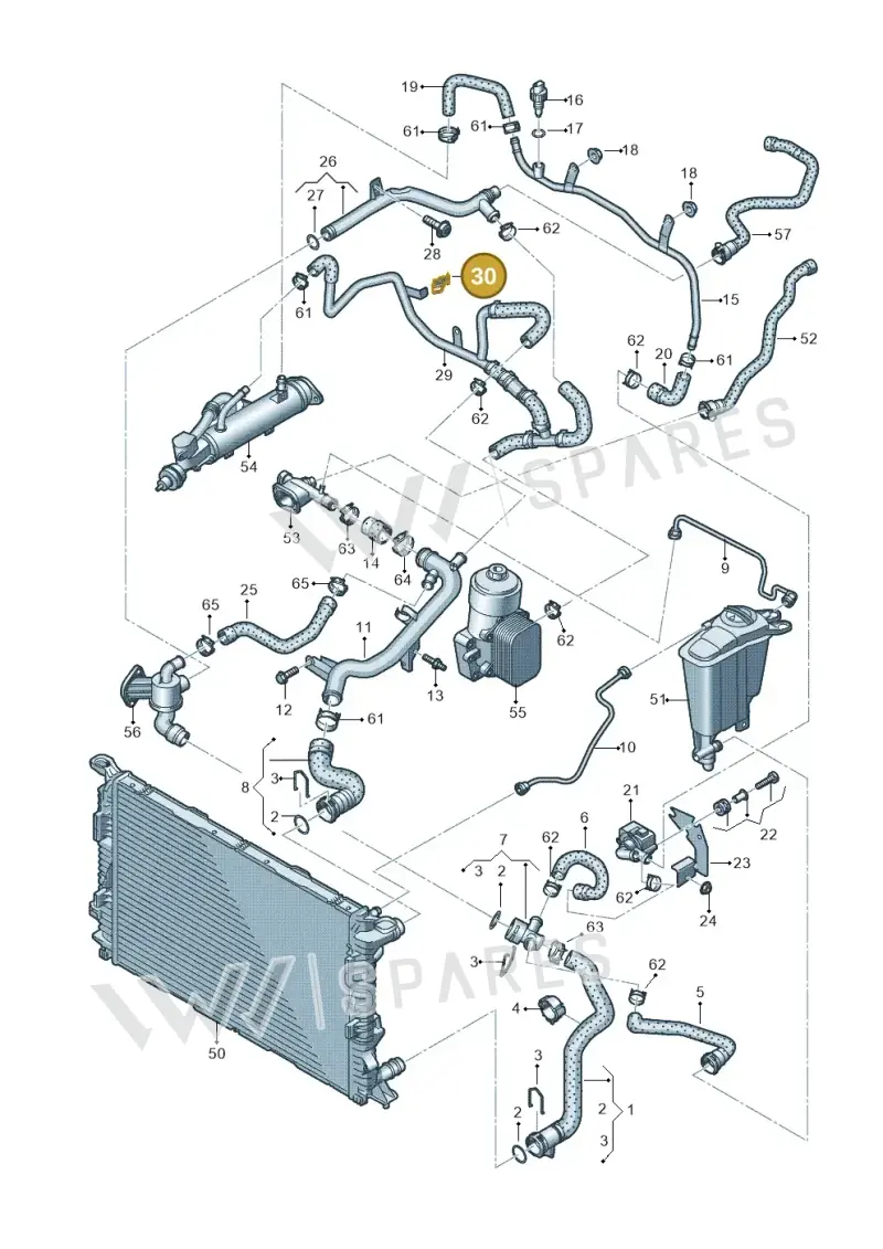 1H0971939 — Audi Q5 qu. 2.0 TDI (2012-2017) diagram 647121220, position 30