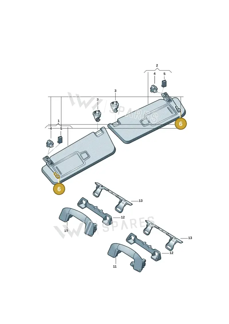 1H0973131A — Volkswagen Tiguan (2024-) diagram 12d857050, position 6