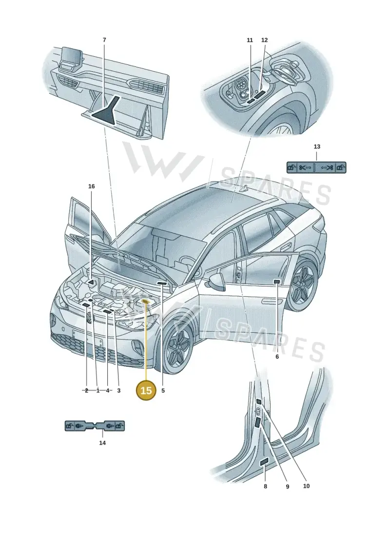 1J0010232C — Volkswagen ID.4 Pro (2020-2023) diagram 11a010000, position 15