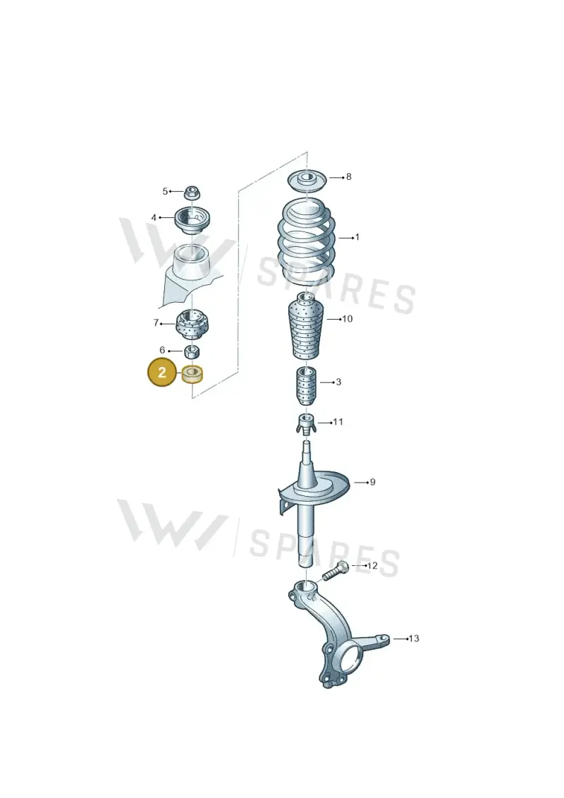 1J0412249 — Volkswagen Sharan (2008-2010) diagram 244411100, position 2
