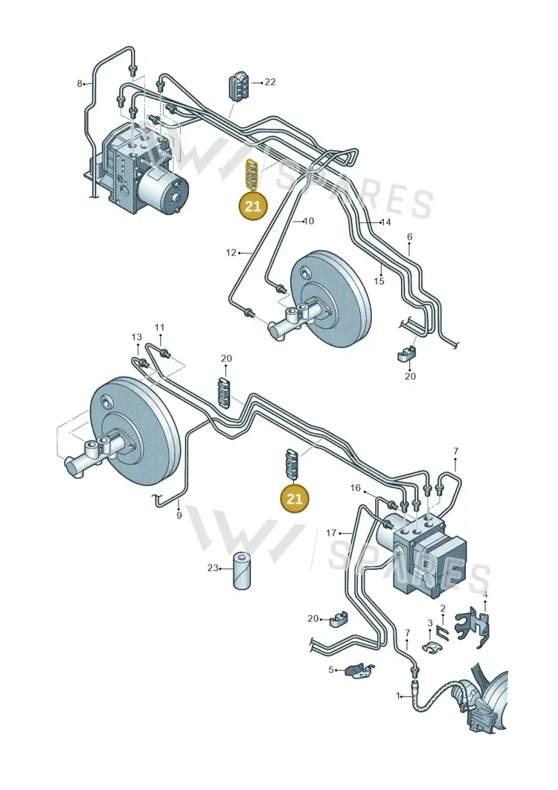 1J0611797B — SEAT Ibiza Reference (2011-2012) diagram 672611200, position 21