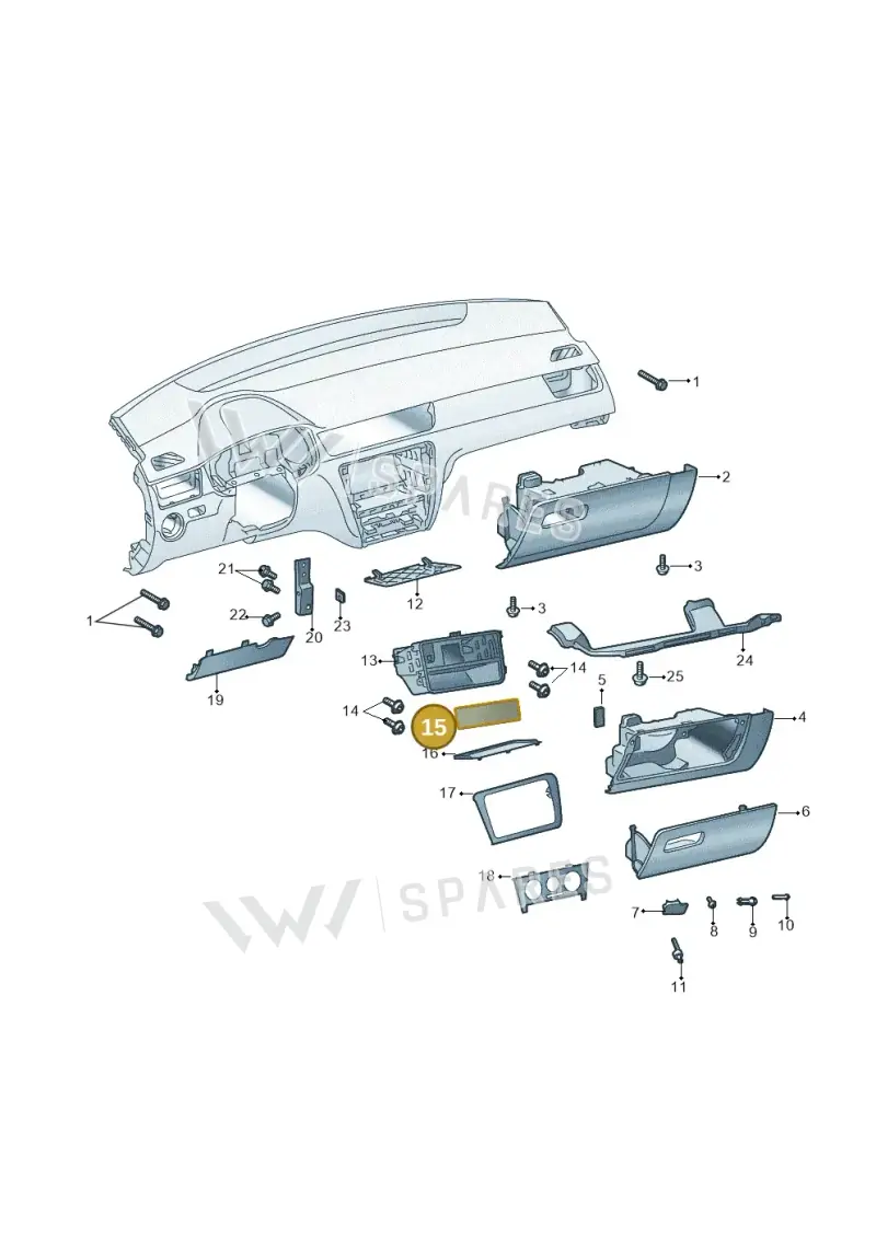 1J08572311QB — Skoda Rapid (2012-2022) diagram 740857200, position 15
