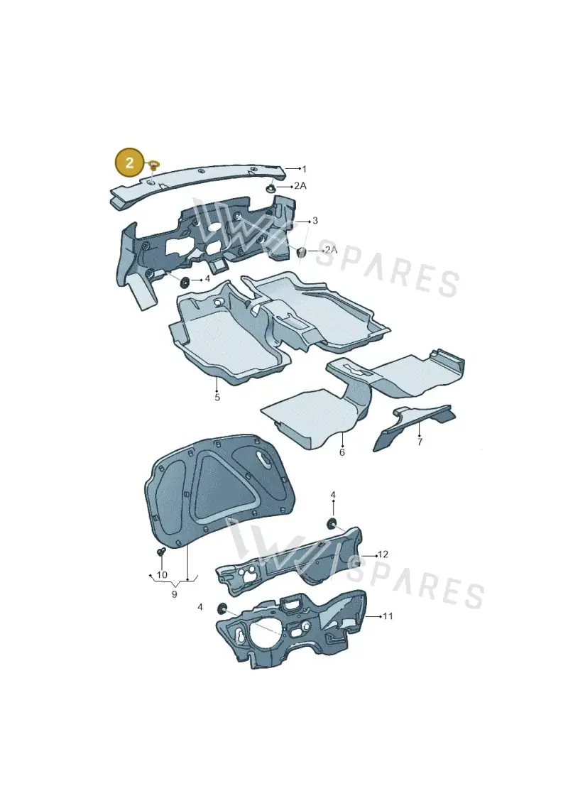 1J0863119 — SEAT Ibiza (2015-) diagram 254863200, position 2