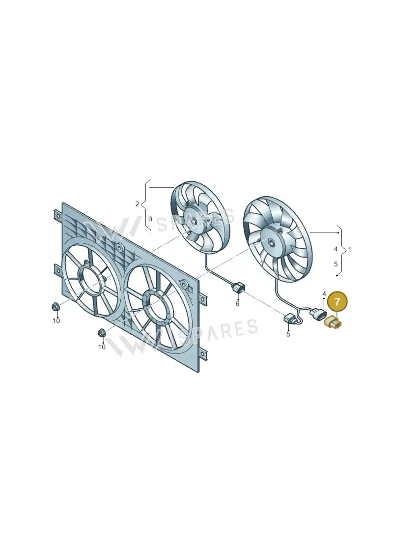 1J0906234 — Volkswagen Beetle (2016-2019) diagram 412959500, position 7