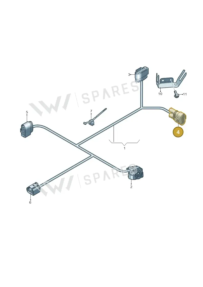 1J0906444A — Audi A6 (2018-2025) diagram 435971600, position 4
