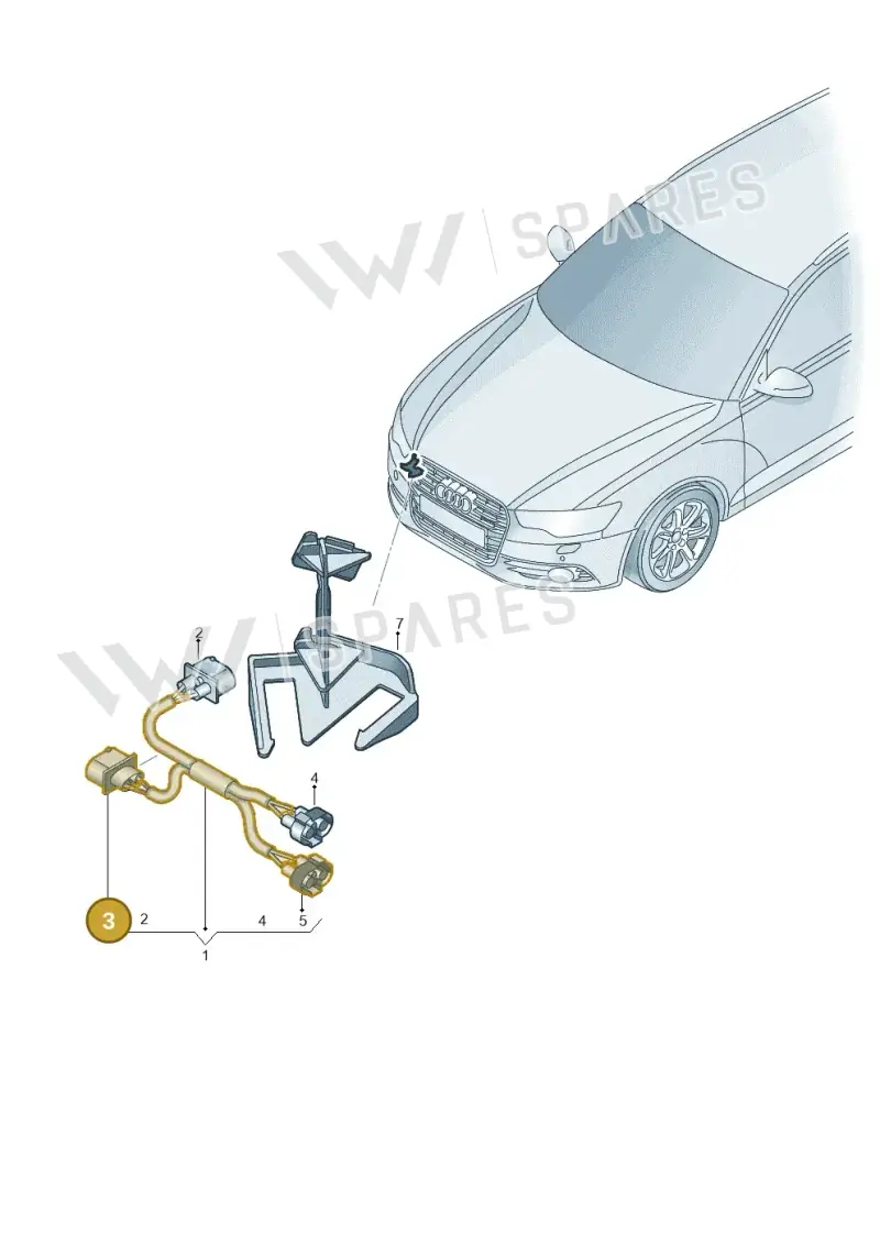 1J0906444A — Audi RS6 Avant (2013-2018) diagram 758972650, position 3