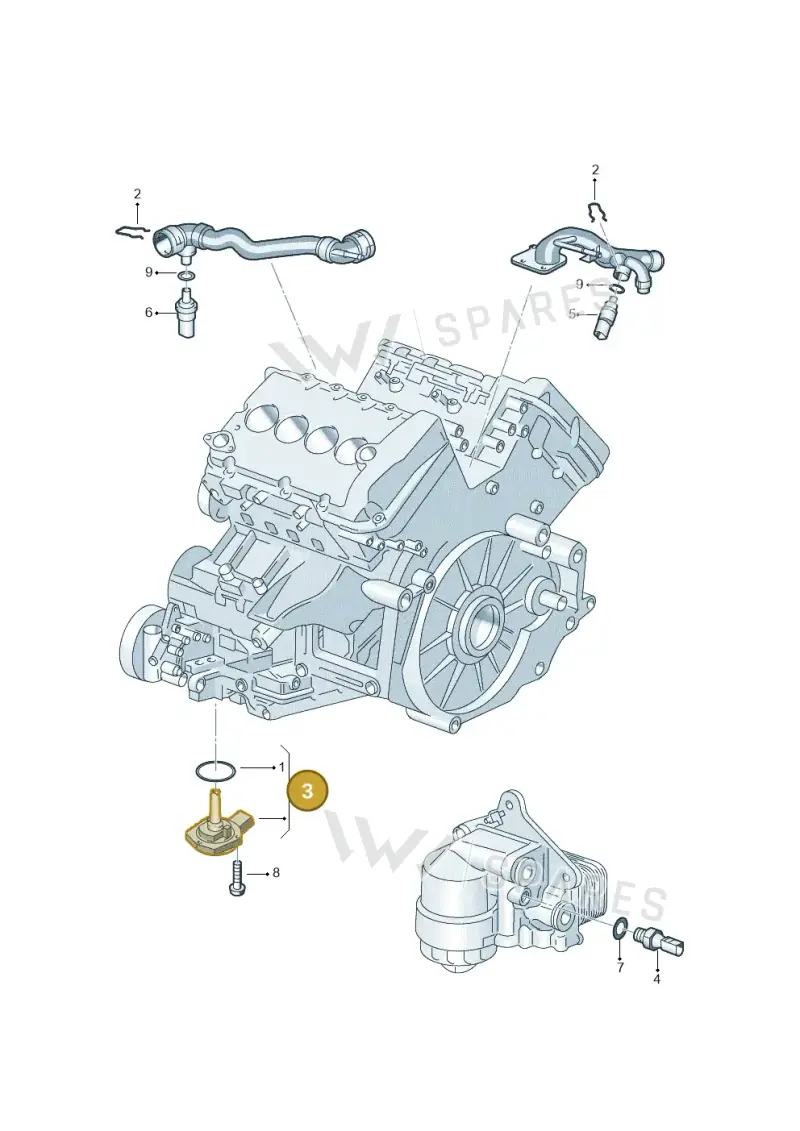 1J0907660B — Volkswagen Phaeton (lang) (2003-2006) diagram 226919800, position 3