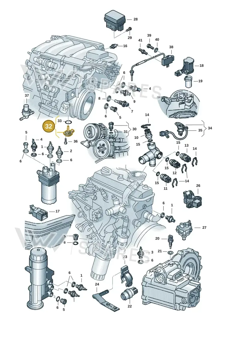 1J0907660B — Volkswagen Sharan (2008-2010) diagram 121919610, position 32