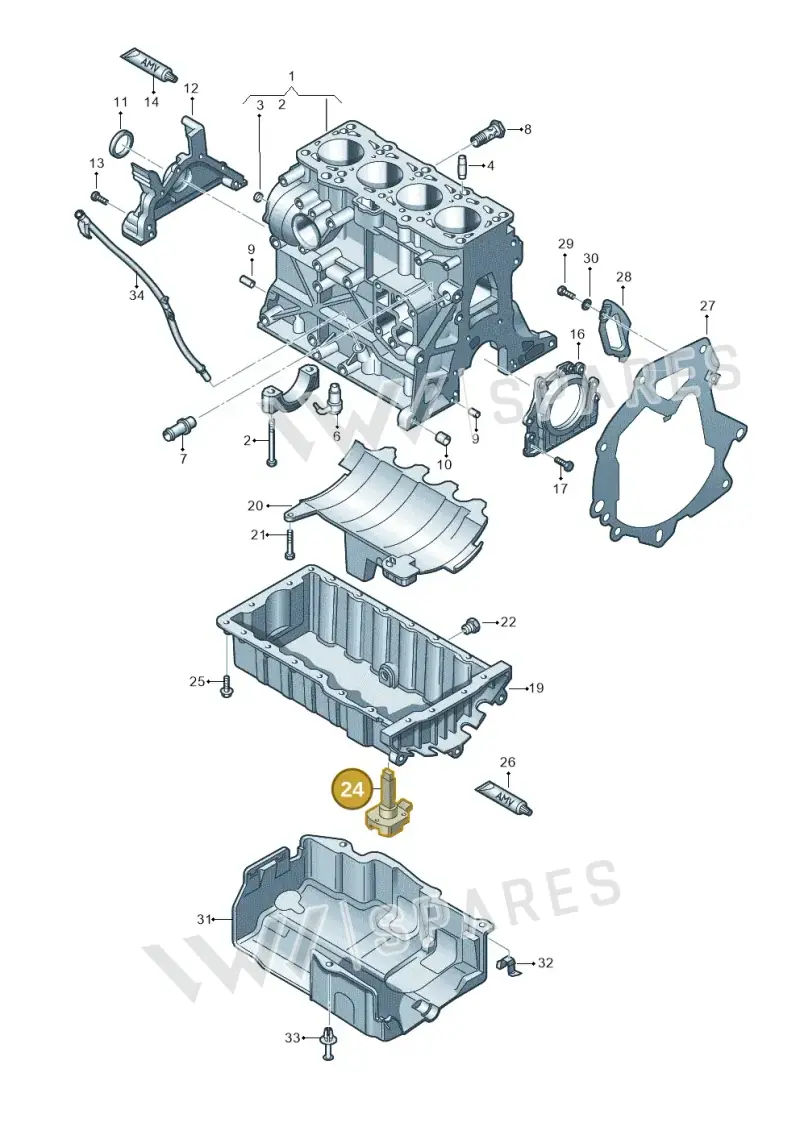 1J0907660F — Volkswagen New beetle (2011-2016) diagram 651103200, position 24