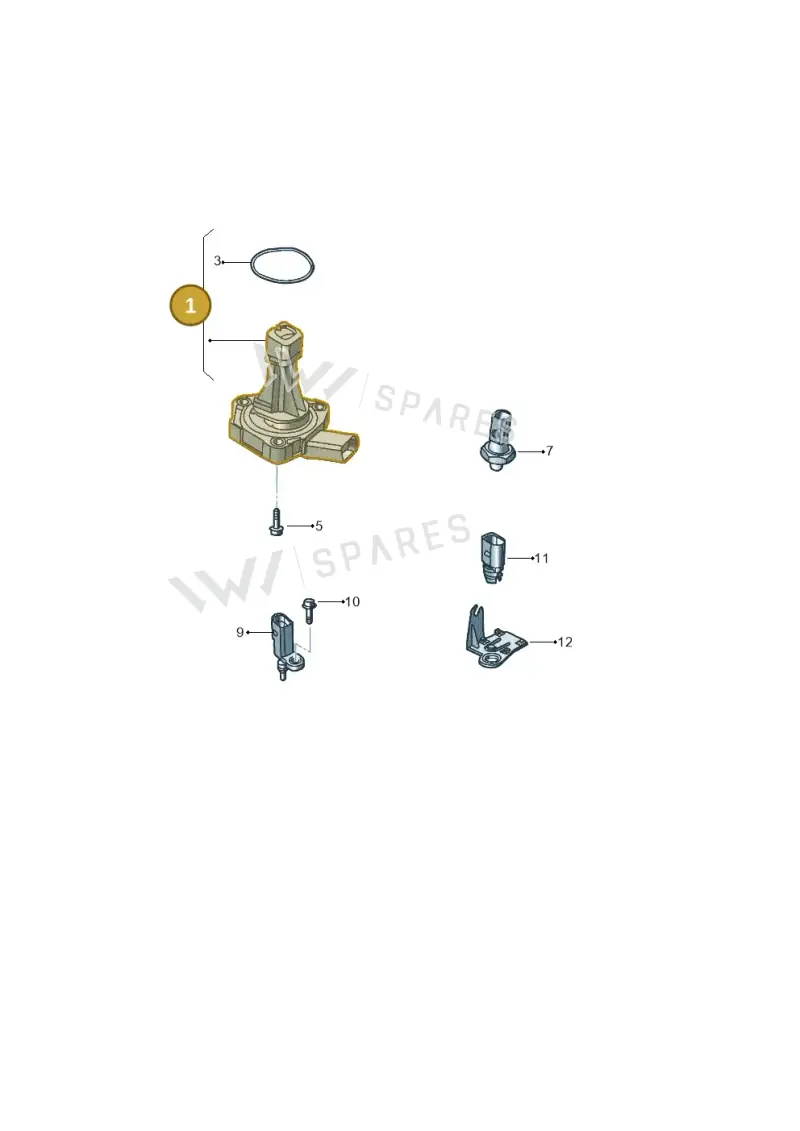 1J0907660F — Volkswagen Jetta 1.6 (2014-2018) diagram 692919400, position 1