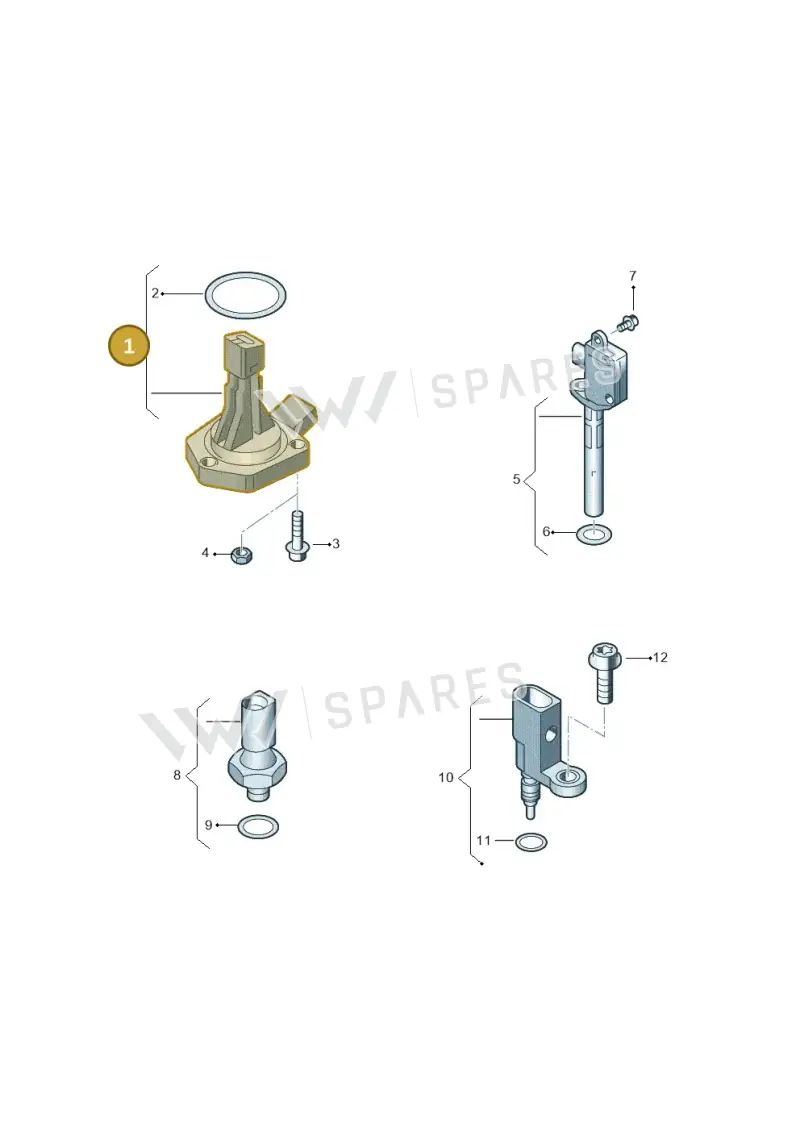 1J0907660F — Volkswagen Polo (2012-2014) diagram 747919400, position 1
