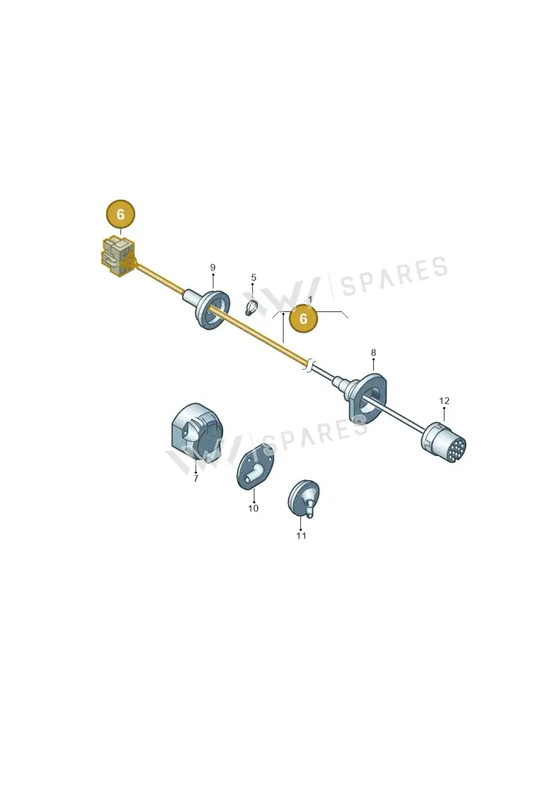 1J0937714D — Volkswagen Touareg (2003-2005) diagram 274972880, position 6