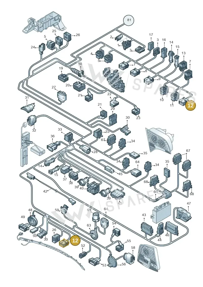 1J0937723A — SEAT Exeo ST Reference (2008-2011) diagram 454971810, position 12