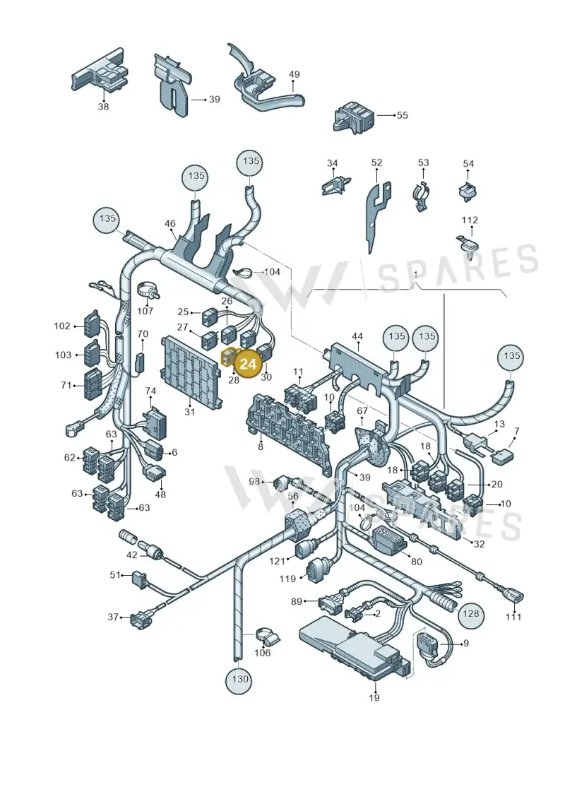 1J0937723B — Volkswagen New Beetle             06> (2005-) diagram 201971800, position 24