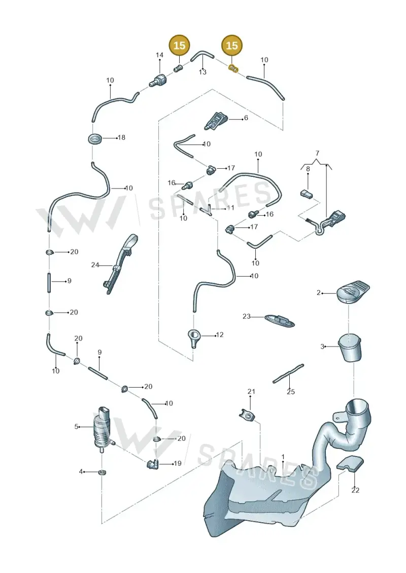 1J0955875B — Volkswagen New Beetle             06> (2005-) diagram 470955100, position 15