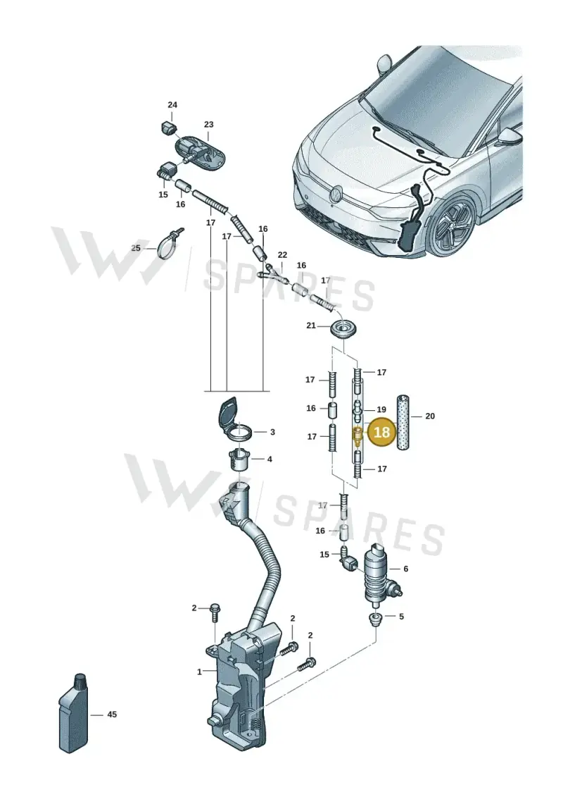 1J0955875P — Volkswagen ID.7 Limousine Pro (2023-) diagram 14b955100, position 18