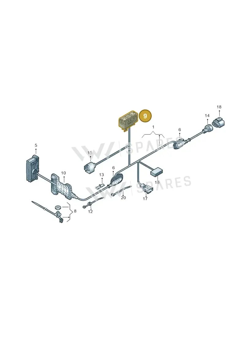 1J0959383B — Volkswagen Touran 2.0 (2010-2015) diagram 409972350, position 9