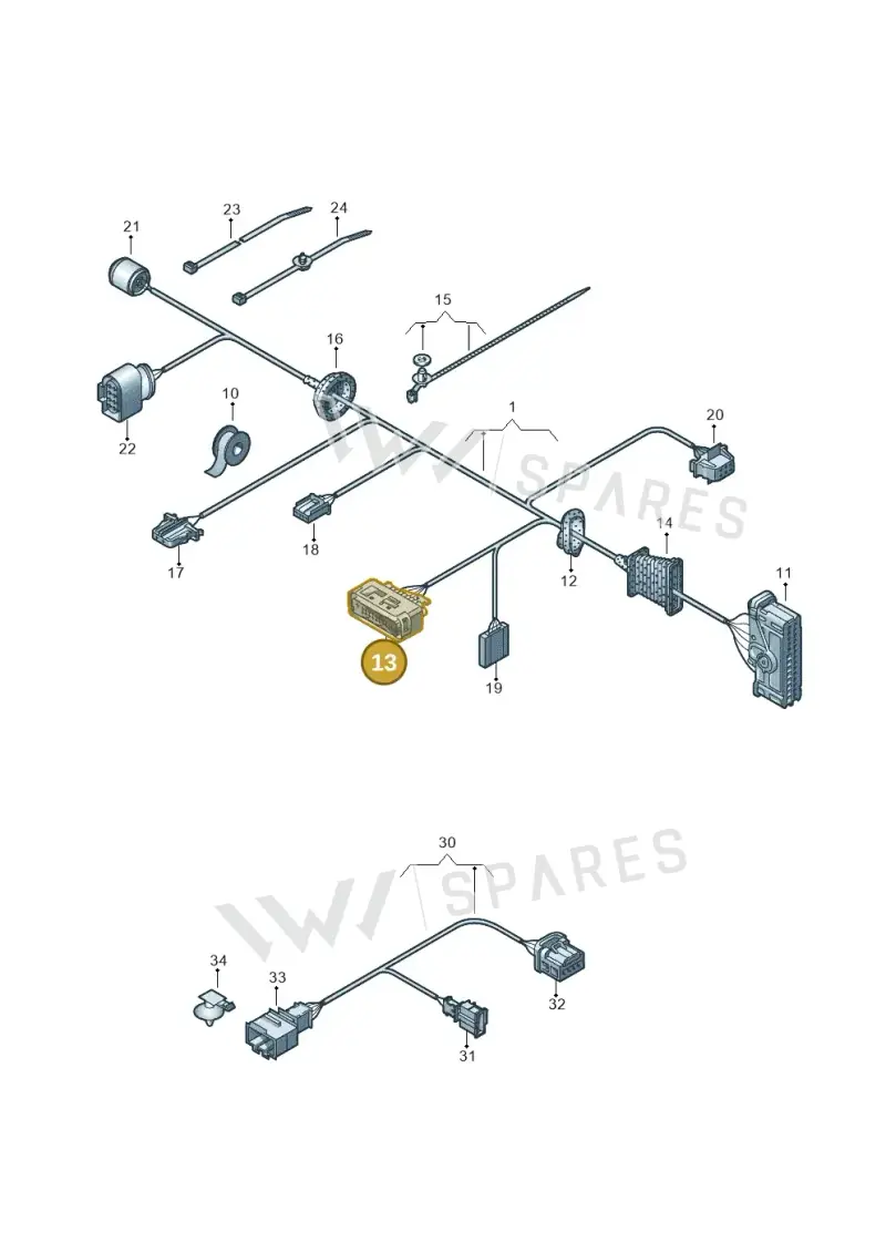 1J0959383B — Volkswagen Passat/4Motion         08 (2007-) diagram 460972370, position 13