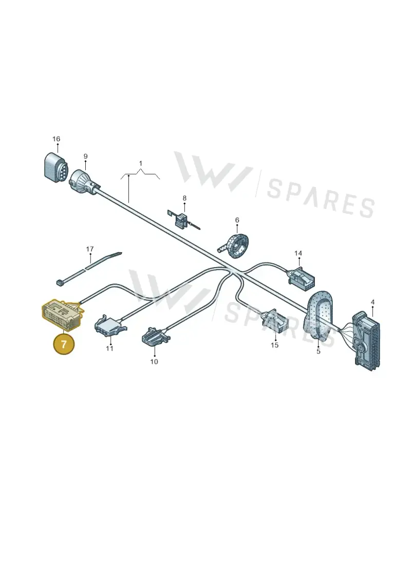 1J0959383B — Volkswagen Tiguan (2011-2018) diagram 634972330, position 7
