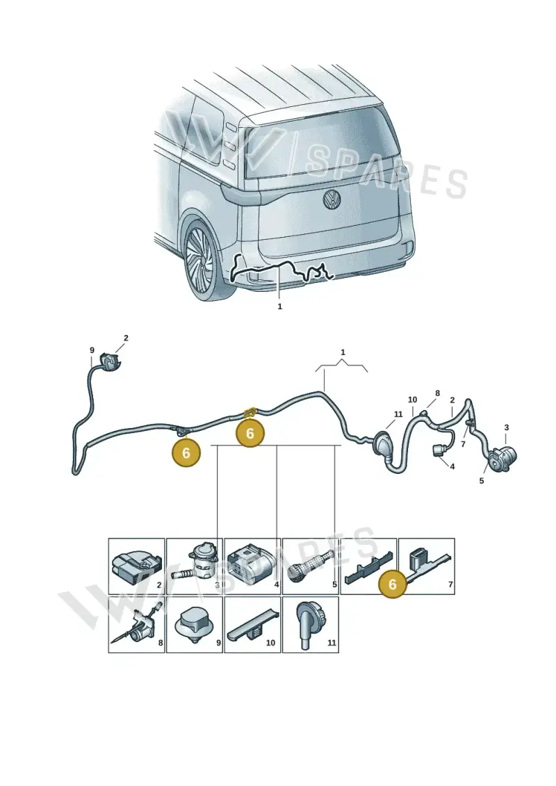 1J0971930K — Volkswagen ID.Buzz (2022-) diagram 15a972950, position 6