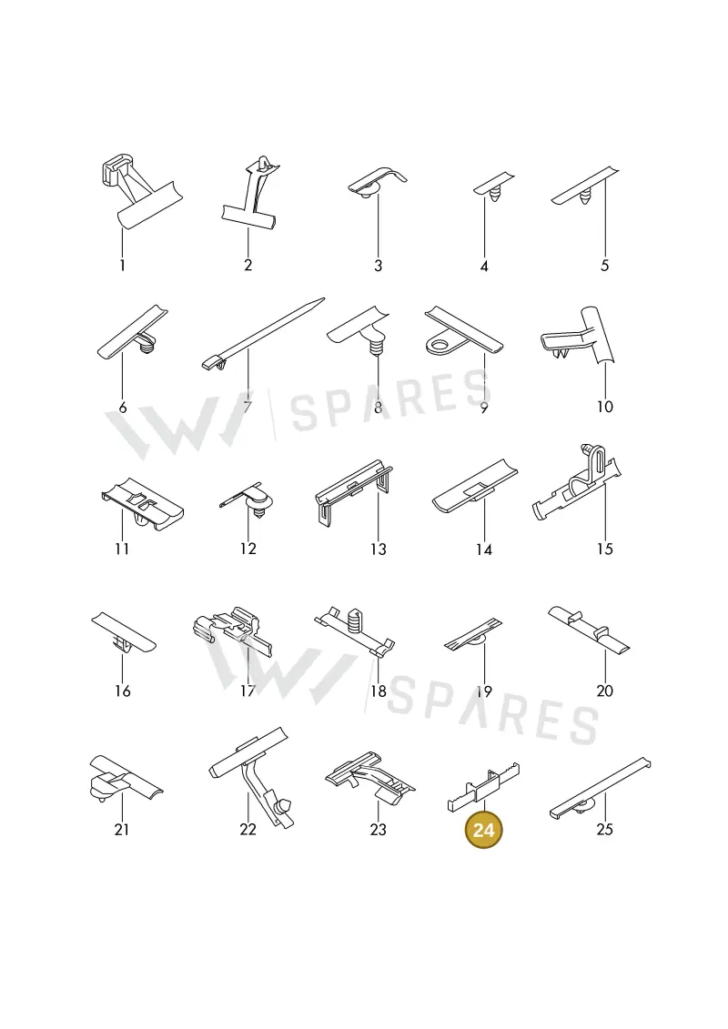1J0971930N — Volkswagen 1J0 platform diagram 198977050, position 24